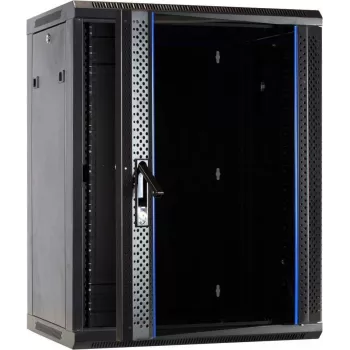 DSIT DS6415 15U stenska omara za strežnike s steklenimi vrati, 600x450x770 mm, črna