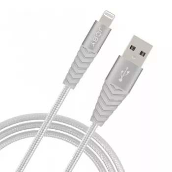 Joby kabel za polnjenje in sinhronizacijo Lightning, 1,2 m, srebrn (JB01814-BWW)