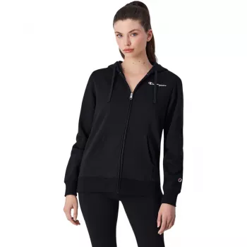 Champion pulover s kapuco na zadrgo 117531 KK001, črna, XL