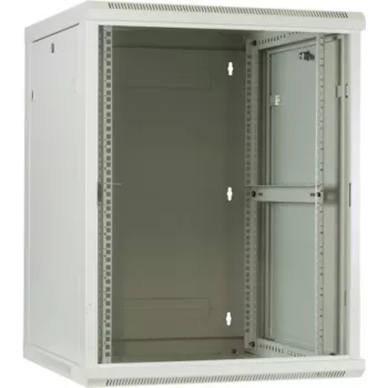 DSIT 6U stenska strežniška omara s steklenimi vrati, bela, 600x600x368 mm