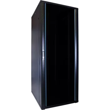 DSIT 47U 19-palčni strežniški regal s steklenimi vrati 600x800x2260mm črn