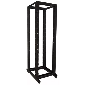 DSIT 42U 19 inch samostoječa rack omara na kolesih, 600x800x2000 mm, črna, nesestavljena