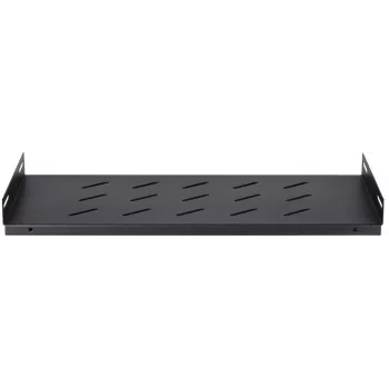 DSIT DS-FH45 fiksna polica za stenske omare globine 450 mm, 1U, črna