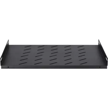 DSIT DS-FH60Wand 1U fiksna polica za stenske omare globine 600 mm, nosilnost 25 kg, črna