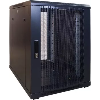 DSIT 15U mini strežniška omara s perforiranimi sprednjimi vrati 600x600x860 mm (DS6615PP-MINI)
