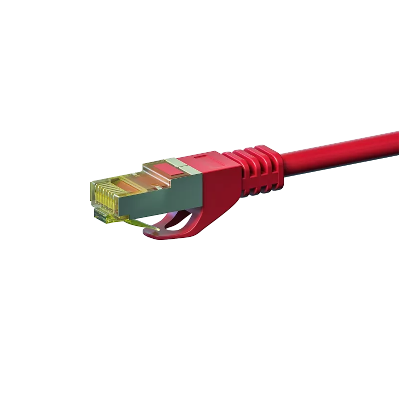 DSIT DC-75-200 Cat.7 S/FTP patch kabel, 20m, rdeč