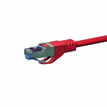 DSIT CAT 6a omrežni kabel LSOH - S/FTP - 1 meter - rdeč (DC-6A5-010)