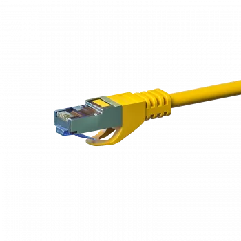 DSIT CAT 6a S/FTP LSOH omrežni patch kabel, 15 m, rumen