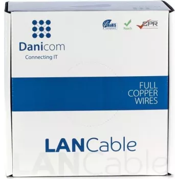 DSIT DANICOM CAT6A S/FTP 100m LSZH Fca instalacijski omrežni kabel v kolutu