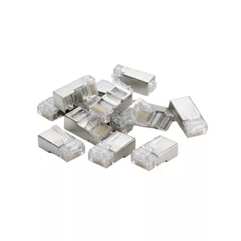 DSIT FTP RJ45 CAT6 omrežni konektor za kable s polnimi žilami - paket 10 kosov