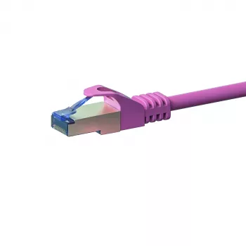 DSIT CAT 6a S/FTP LSOH omrežni patch kabel, 15 m, roza
