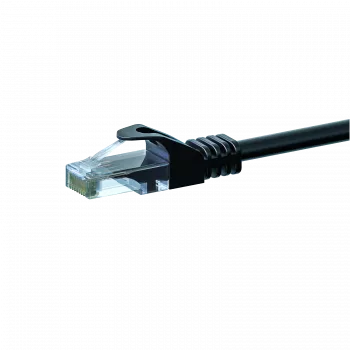 DSIT CAT 6 U/UTP omrežni patch kabel, 7,5 m, črn, CCA, RJ45, 1 Gbit/s, 250 MHz