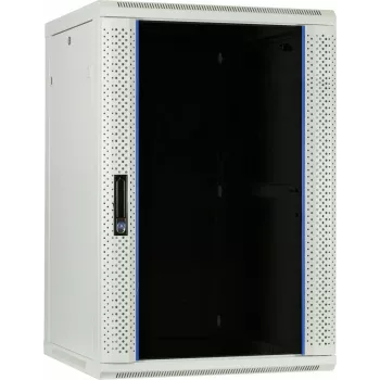 DSIT 22U stenska omarica za strežnike s steklenimi vrati, 600x600x1100 mm, bela
