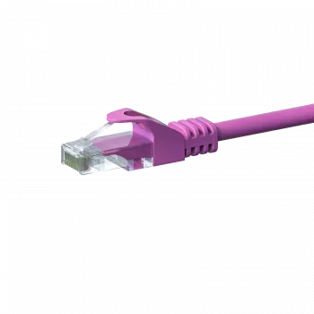 DSIT CAT5e U/UTP omrežni patch kabel, 0,25 m, roza, 100 % baker, RJ45, 1 Gbit/s (DC-59-002)