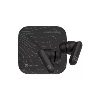 Tactical StrikePods Bahna CrudeOil True Wireless ANC ušesne slušalke z načinom nizke zakasnitve, IPX5, 35h baterija, Bluetooth 5.3, upravljanje na dotik, USB-C