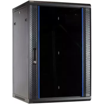 DSIT 22U stenska strežniška omara s steklenimi vrati 600x600x1100mm (DS6622-WAND)