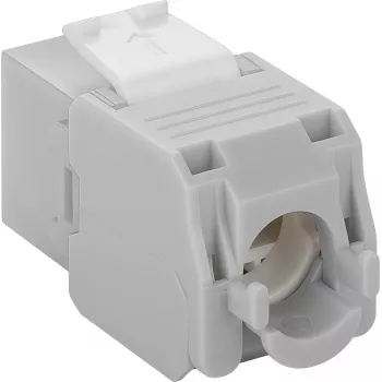 DS-IT CAT6a UTP keystone omrežna vtičnica - brez orodja - siva (DS-KC-UTP6A-TL-2)