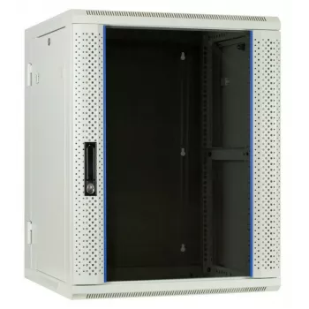 DSIT DS6615W-DOUBLE 6U reverzibilna stenska strežniška omara z vrati iz kaljenega stekla, bela (600x450x370 mm)