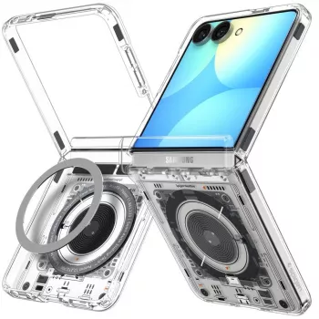 SPIGEN Ultra Hybrid Pro MagSafe ovitek za Samsung Galaxy Z Flip8 Neo One – prozoren