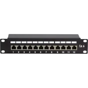 DSIT DS-10Patch6-12FTP 10-palčna 12-vratna FTP CAT6 patch plošča