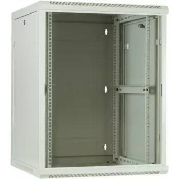DSIT 12U stenska strežniška omara s steklenimi vrati, bela, 600x600x635 mm