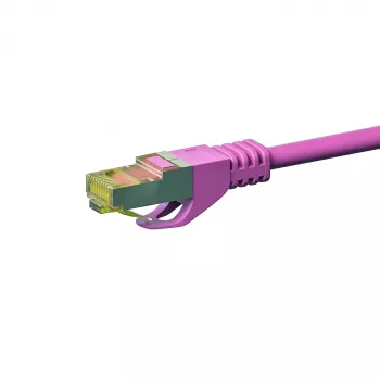 DSIT RJ45 omrežni kabel S/FTP (PiMF) Cat.7, roza, 50m (DC-79-500)