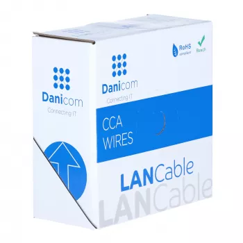 DSIT CAT6 S/FTP 50m kolut kabla siv CCA (DC-SFTP6CCA50S-GRY)