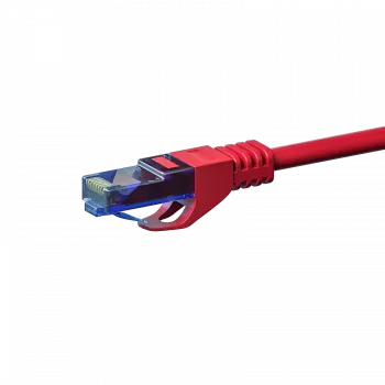 DSIT CAT6a Ethernet patch kabel 100 % baker U/UTP 3m rdeč
