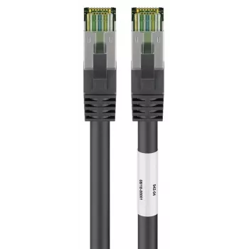DSIT RJ45 omrežni kabel S/FTP PiMF CAT 8 kabel črn 0,25m
