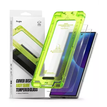 Zaščita zaslona Ringke Cover Display Easy Slide iz kaljenega stekla, 2 kosa, za Samsung Galaxy Z Fold 8, prozorna