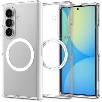 SPIGEN Ultra Hybrid Pro MagSafe ovitek za Samsung Galaxy Z Fold 8 Ultra prozorno/bel
