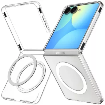 SPIGEN AirSkin MagSafe ovitek za Galaxy Z Flip 8 prozorno/bel