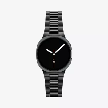 Zapestni pas Spigen Modern Fit 316L nerjavno jeklo za Samsung Galaxy Watch 8 / 9 / Classic (40 / 44 / 46mm), črn