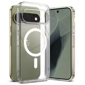 Ringke Fusion Magnetic MagSafe ovitek za Google Pixel 11 Pro – prozoren