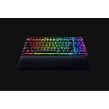 Razer Huntsman V2 Tenkeyless žična optična igralna tipkovnica, Clicky Purple stikala, nordijska postavitev, RGB, črna (RZ03-03941300-R3N1)
