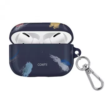 UNIQ Coehl Reverie ovitek za AirPods Pro – prusko modra cvetlični zaščitni ovitek
