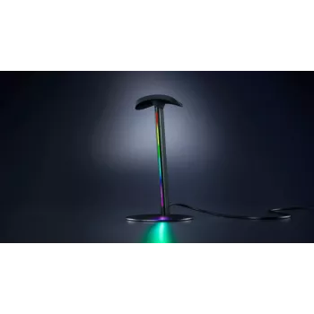 RAZER Base Station V3 Chroma RGB stojalo za slušalke z 2-portnim USB 3.1 hubom – črno