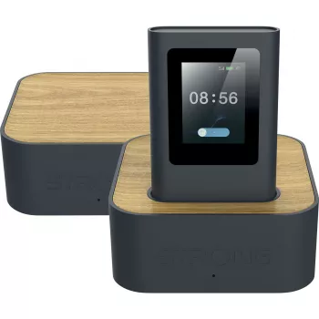 Strong HOPI-5G-DM6 5G Wi-Fi 6 usmerjevalnik AX3000 dvopasovni, vrata 2.5G, Nano SIM, črn
