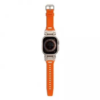 SKINARMA Titon pašček za Apple Watch Ultra 49mm, oranžen