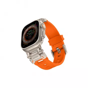 SKINARMA Titon pašček za Apple Watch Ultra 49mm, oranžen