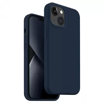 UNIQ Lino Marine Blue ovitek za iPhone 14 Plus / 15 Plus 6,7 inch