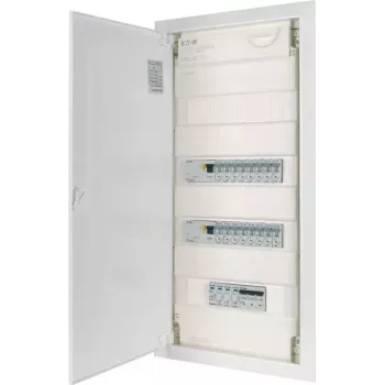 EATON KLV-PW-48-1PXL-1SPD-2PXF-16PLI 4-vrstna predhodno ožičena razdelilna plošča, 48 modulov, IP30, bela