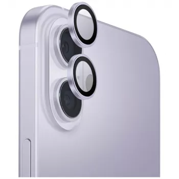 UNIQ Optix aluminijasta zaščita za kamero iPhone 17 z aplikatorjem lavanda
