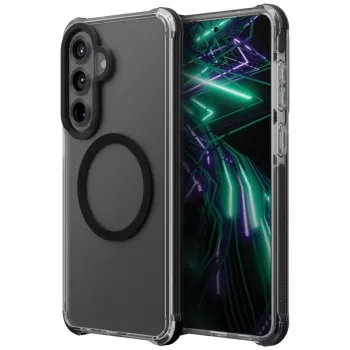 UNIQ Combat ovitek za Samsung Galaxy S26+ s funkcijo polnjenja Magclick - črn