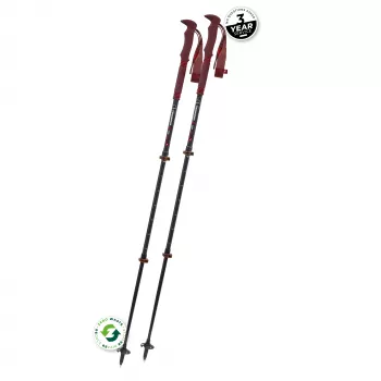 Komperdell Carbon Pro Zero Compact pohodniške palice - Malbec
