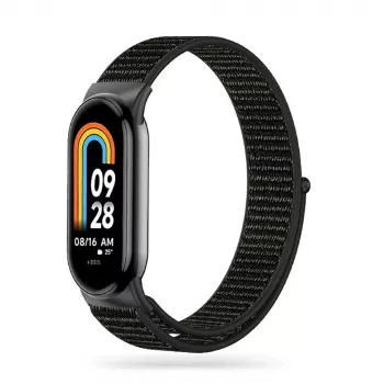 Tech-Protect najlonska zapestnica za Xiaomi Smart Band 8/9/10, črna