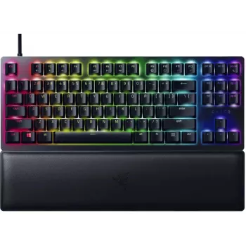 Razer Huntsman V2 Tenkeyless žična optična igralna tipkovnica, Linear Red stikala, nordijska postavitev, RGB (RZ03-03940700-R3N1)