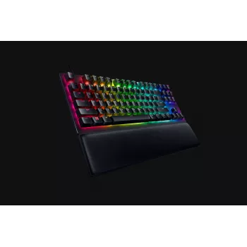 Razer Huntsman V2 Tenkeyless žična optična igralna tipkovnica, Linear Red stikala, nordijska postavitev, RGB (RZ03-03940700-R3N1)