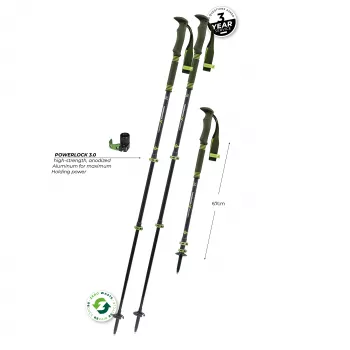 Komperdell Carbon Pro Zero pohodniške palice, zelene