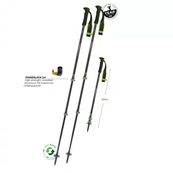 Komperdell Carbon EVO Zero karbonske palice, zelene